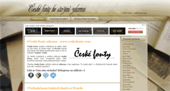 Desktop Screenshot of ceskefonty.com