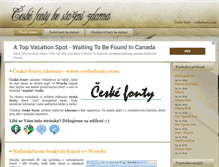 Tablet Screenshot of ceskefonty.com